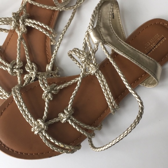 Mossimo Keenan Gladiator Sandals Gold New - Picture 5 of 6